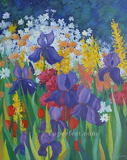 yxf004bE impressionism garden Oil Paintings